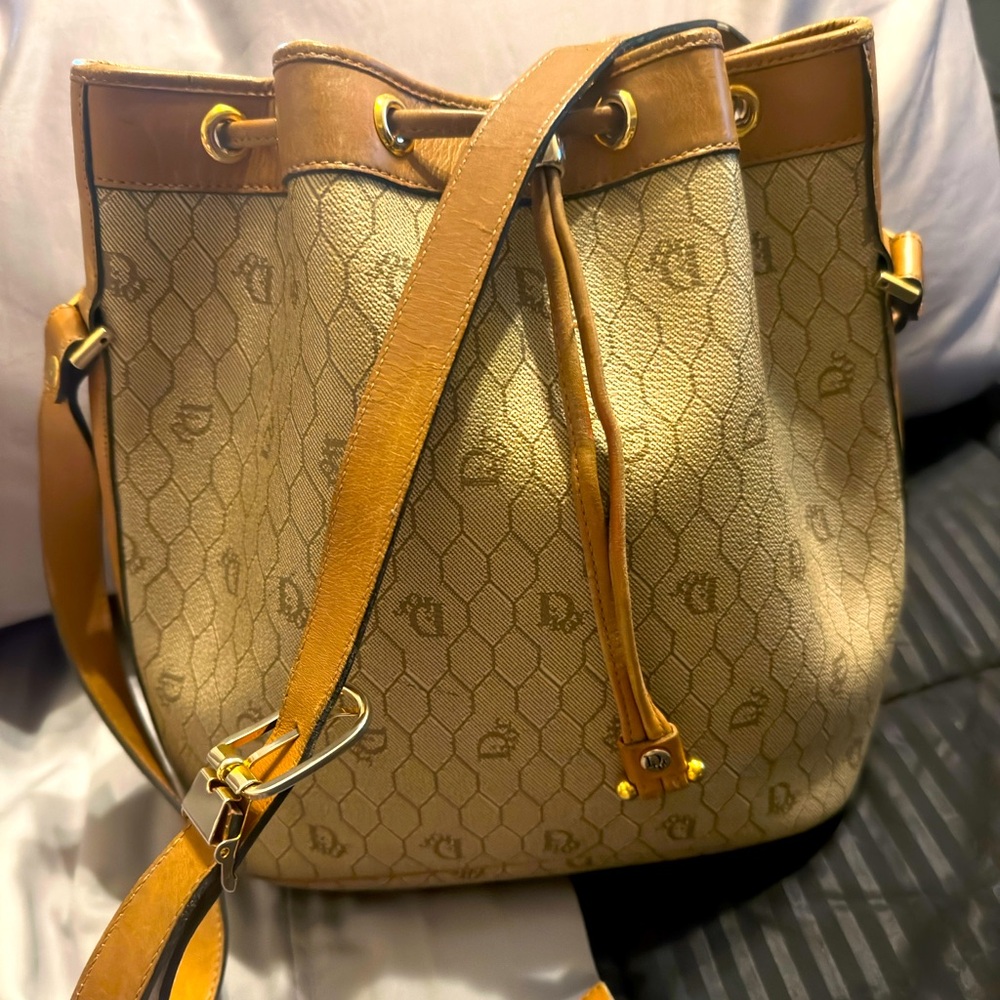 Christian Dior bucket vintage bag